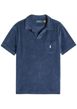 Polo Ralph Lauren Logo-embroidered Terry Polo Shirt - Navy - S
