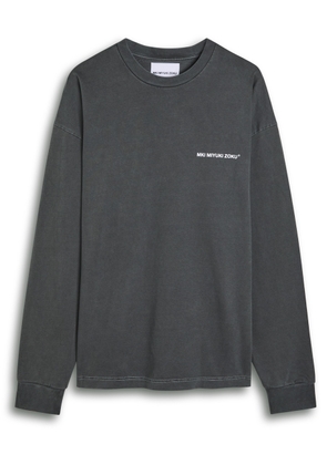 Mki Miyuki Zoku Uniform Logo-print Cotton T-shirt - Black - S