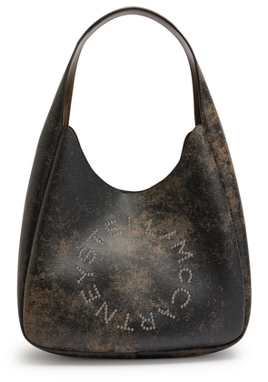 Stella Mccartney Logo Faux Leather Shoulder bag - Brown - One Size