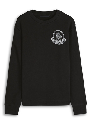 Moncler New Badge Logo-print Cotton Sweatshirt - Black - M