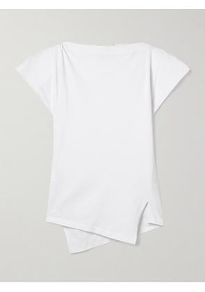 Isabel Marant - Sebani Asymmetric Cotton-jersey T-shirt - x small,small,medium,large,x large