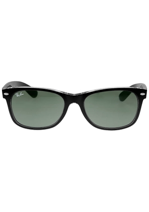 Ray Ban New Wayfarer Color Mix Green Classic G-15 Unisex Sunglasses RB2132 6052 55