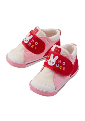 Miki House Rabbit-Motif Panelled Sneakers