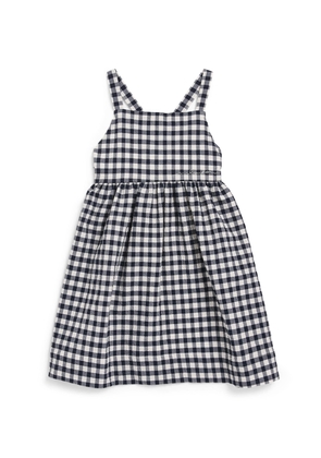 Il Gufo Cotton Gingham Print Dress