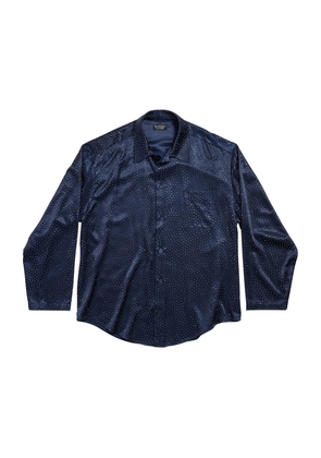 Balenciaga Satin Crystal-Embellished Shirt