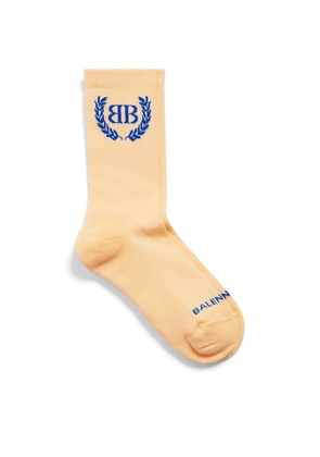 Balenciaga Cotton-Blend Laurel Socks
