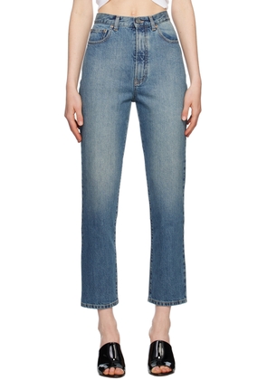ALAÏA Blue Faded Jeans
