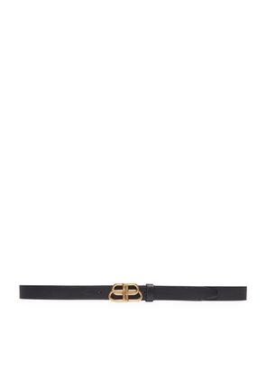 Balenciaga Leather Bb Logo Belt