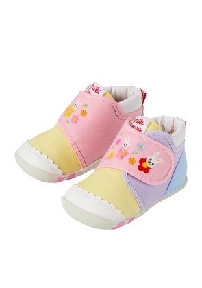 Miki House Colour-Block Chieco Velcro Booties