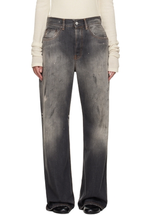 Acne Studios Black Loose Fit Jeans