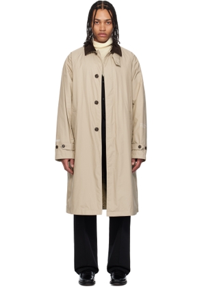 Moncler Genius Moncler x FRGMT Hiroshi Fujiwara Beige Nabeh Down Coat