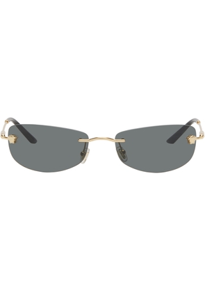 Versace Black & Gold Runway Sunglasses