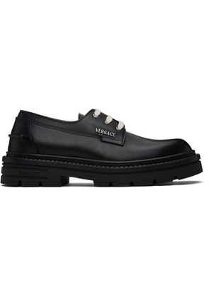 Versace Black Adriano Lace-Up Derbys