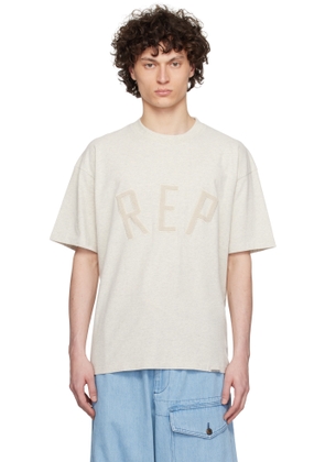 Represent Gray 'Rep' Appliqué T-shirt