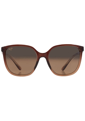 Maui Jim Good Fun HCL Bronze Butterfly Ladies Sunglasses HS871-01 57
