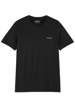 Emporio Armani Logo Jersey T-shirt - Black - Xxl