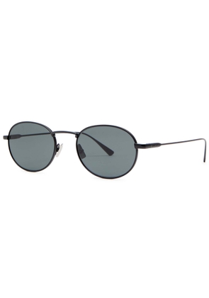Saint Laurent Oval-frame Sunglasses - Black - One Size