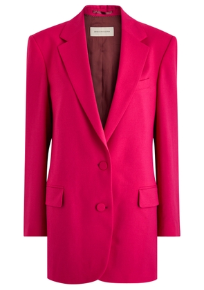 Dries Van Noten Basti Wool-blend Blazer - Fuchsia - L (UK14 / L)