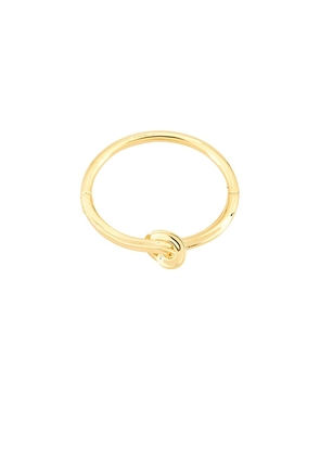 Eddie Borgo Knotted Bangle Bracelet in Metallic Gold.