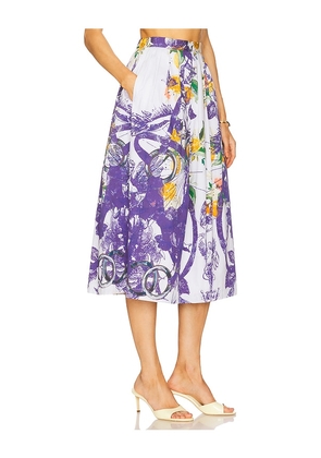 Falguni Shane Peacock x REVOLVE Gathered Skirt in Blue. Size L. Also in XL.