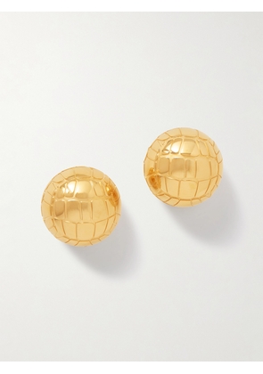 Jacquemus - Salon Textured Gold-tone Earrings - One size