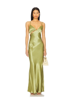 MINKPINK Olympia Bead Midi Dress in Green. Size M, S, XL.