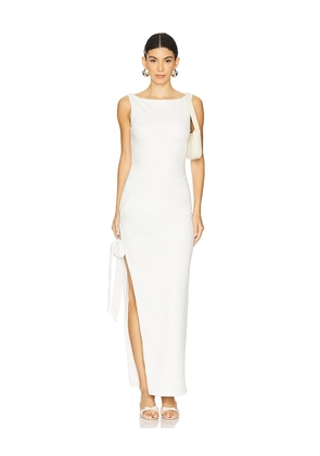 MORE TO COME Riona Maxi Dress in White. Size L. Also in M, S, XS, XXS.