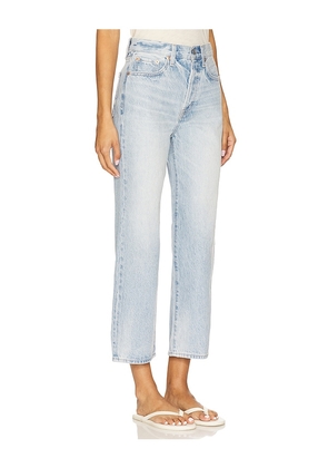 PISTOLA Cassie High Rise Crop Straight in Blue. Size 25. Also in 26, 27, 28, 29, 30, 32, 33.