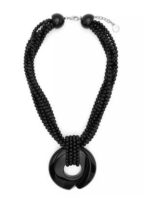 Emporio Armani beaded necklace - Black