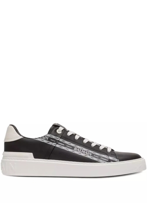 Balmain leather sneakers - Black
