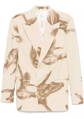 KidSuper Trapeze Woman blazer - Neutrals
