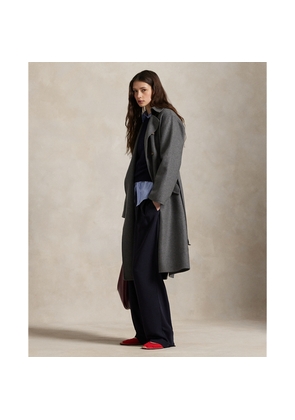 Double-Breasted Cashmere Trench Coat