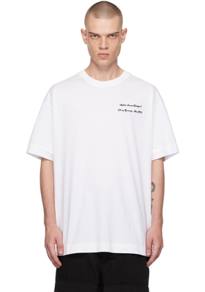 Givenchy White Grosgrain Patch T-shirt