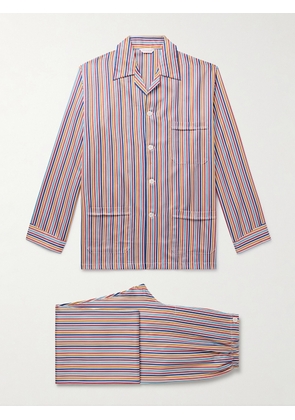 Derek Rose - Wellington Striped Cotton-Poplin Pyjama Set - Men - Red - S