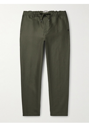 Derek Rose - Sydney Slim-Fit Linen Drawstring Trousers - Men - Green - S