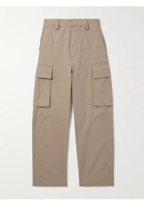 Bottega Veneta - Wide-Leg Cotton-Twill Cargo Trousers - Men - Gray - IT 48