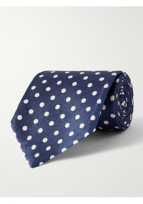 TOM FORD - 8cm Polka-Dot Silk-Jacquard Tie - Men - Blue