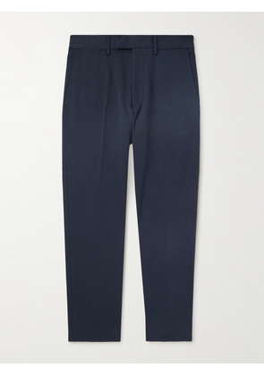 TOM FORD - Tapered Cotton-Blend Twill Chinos - Men - Blue - UK/US 30