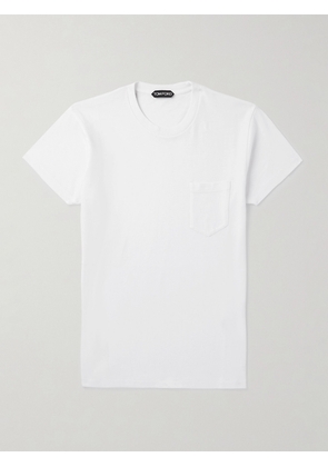 TOM FORD - Cotton-Jersey T-Shirt - Men - White - IT 44