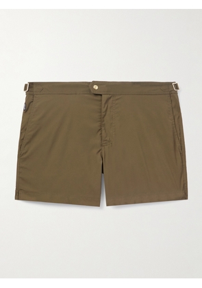 TOM FORD - Straight-Leg Mid-Length Swim Shorts - Men - Brown - IT 44