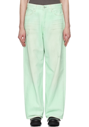 Acne Studios Green Baggy Fit 1981M Jeans