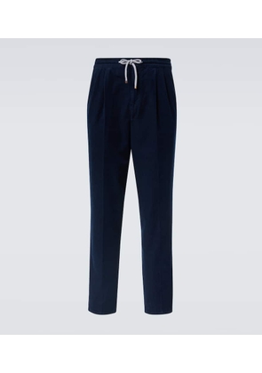 Brunello Cucinelli Cotton velvet sweatpants