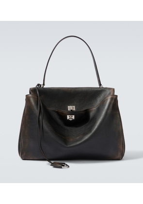 Balenciaga Rodeo Large distressed leather tote bag