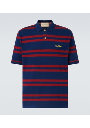 Valentino Chez Valentino striped cotton polo shirt