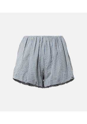 Posse Aurelia gingham cotton shorts