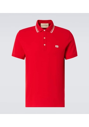 Valentino VLogo cotton pique polo shirt