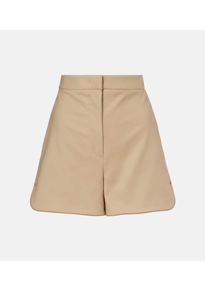 Max Mara Orbita high-rise cotton-blend shorts