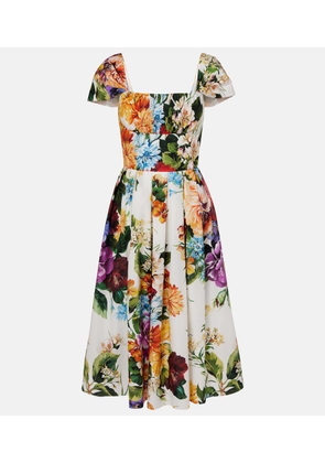 Dolce&Gabbana Gathered cotton midi skirt