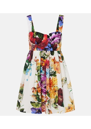 Dolce&Gabbana Floral cotton minidress