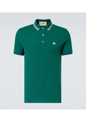Valentino VLogo cotton pique polo shirt